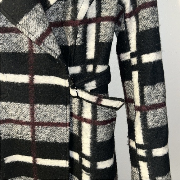 RACHEL Rachel Roy Plaid Wool Winter Coat - Picture 6 of 10